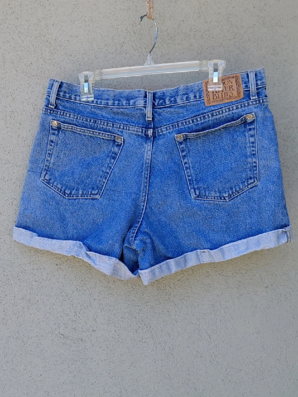 Worn Vintage Cannon River Blues Light Wash High-rise Denim Shorts Juniors 15